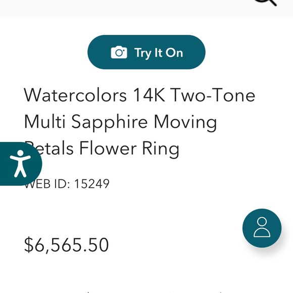 Effy diamond and sapphire flower ring STUNNING - Picture 5 of 6